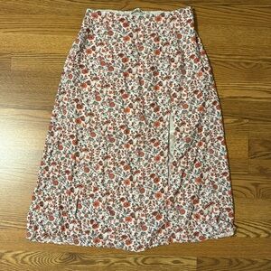 Abercrombie floral midi skirt